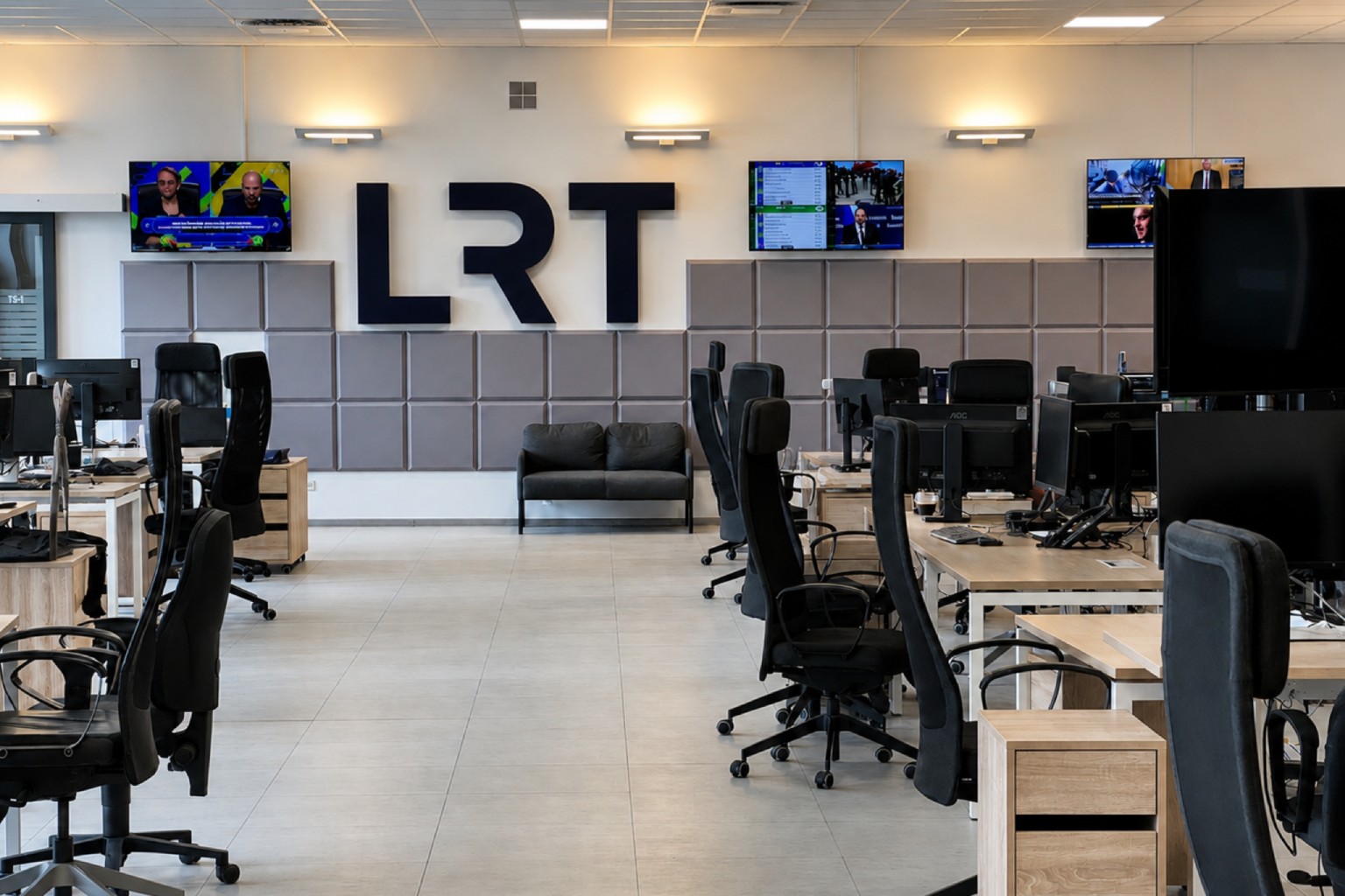 LRT žinių redakcijos akustika.